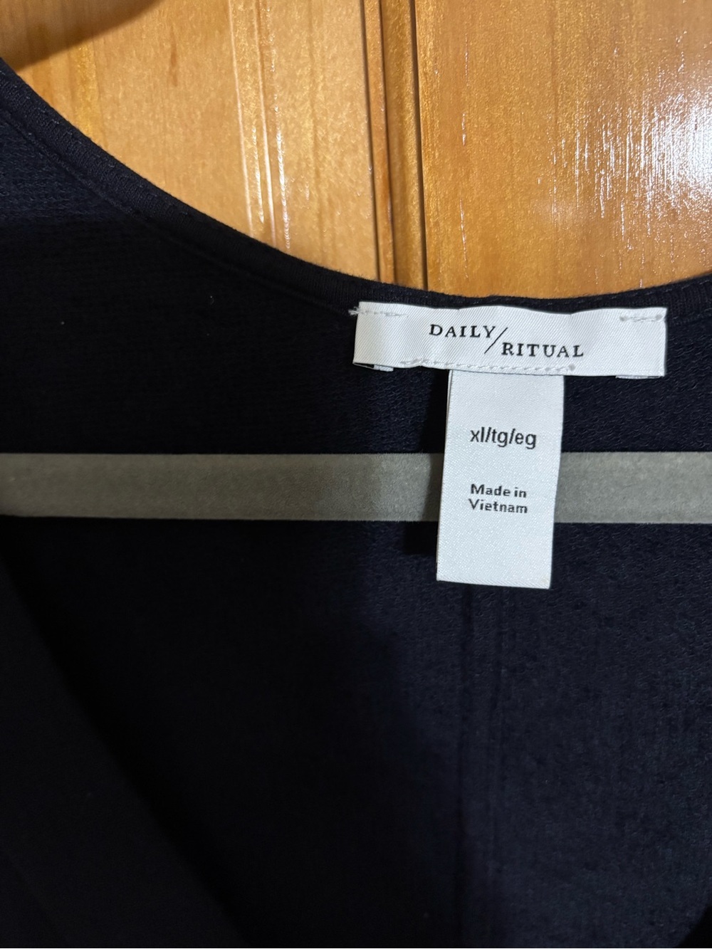 Daily Ritual Navy V-Neck Midi Dress - Picture 3 of 3